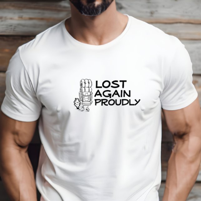 Camiseta Humor de camping de caminhada preto (Hiker camping humor black T-Shirt.)