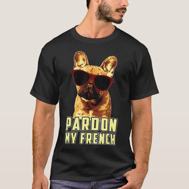 Camiseta Humor de Cão-Bulgue Francês (Frente)