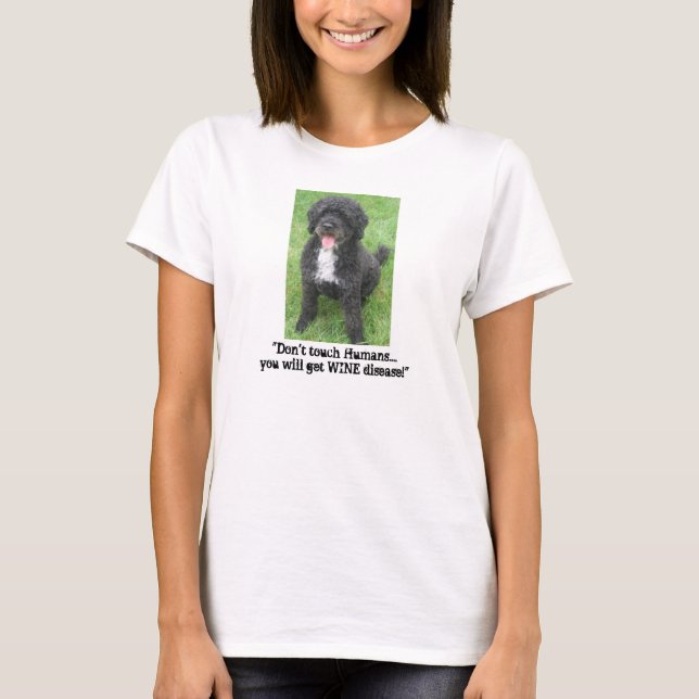 Camiseta Humor de Cão de Água Português (Frente)
