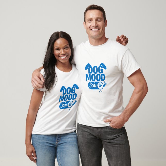 Camiseta Humor De Cão Ligado (Unissex)