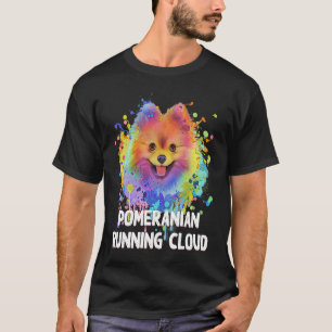 Camiseta Humor De Cão Na Nuvem Corrente Pomeraniana Pets Po