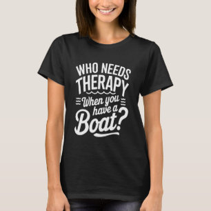 Camiseta Humor de Capitão de Barco de Navegação Vida de Bar