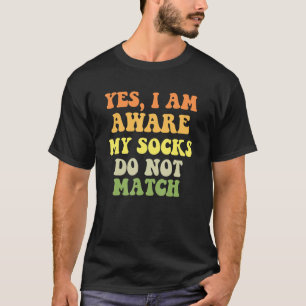 Camiseta Humor de Choque Divertido do Meias