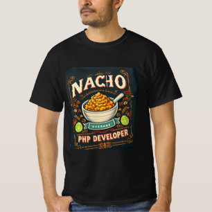 Camiseta Humor de Código Cheesy - Desenvolvedor PHP Médio N
