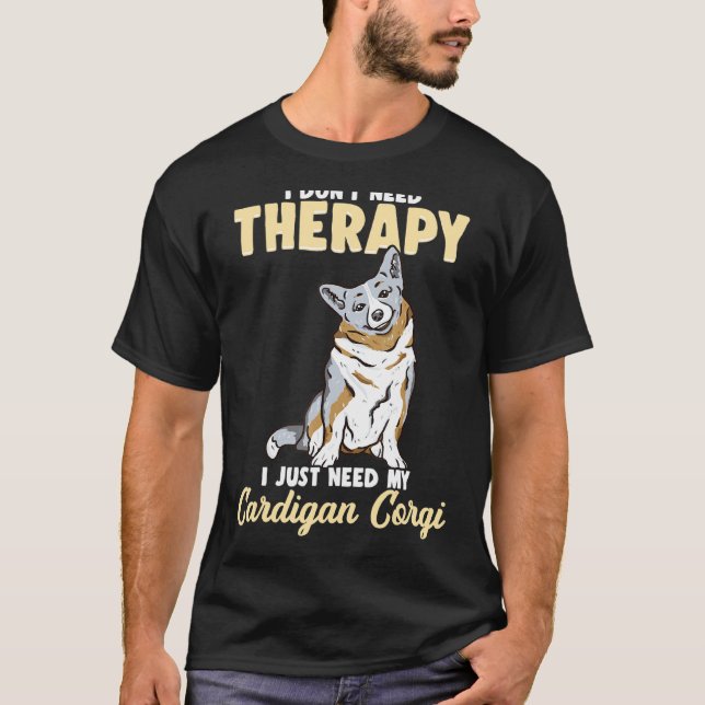 Camiseta Humor de Corgi Cardigan (Frente)