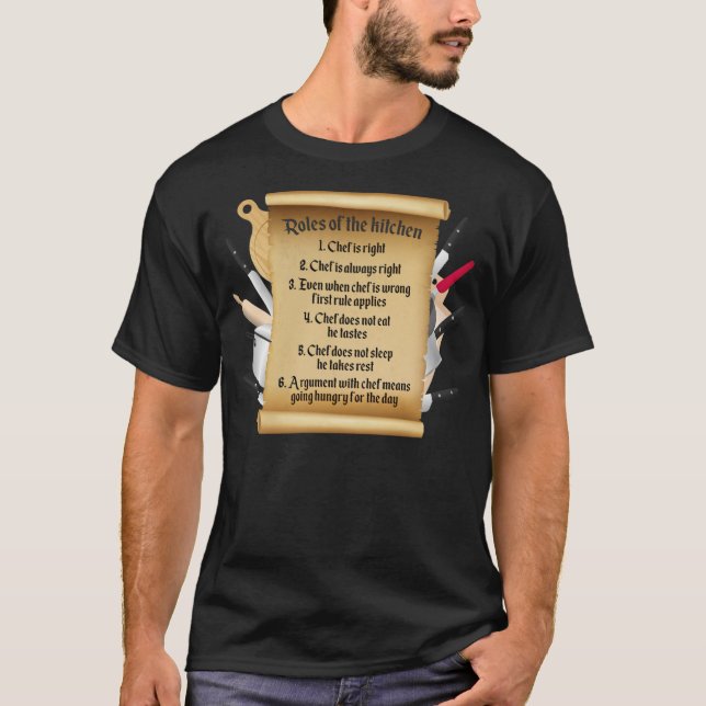 Camiseta humor de cozinheiros de produtos  (Frente)