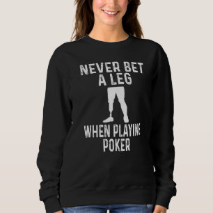Camiseta Humor de Deficiente Físico Nunca Aposte uma Perna