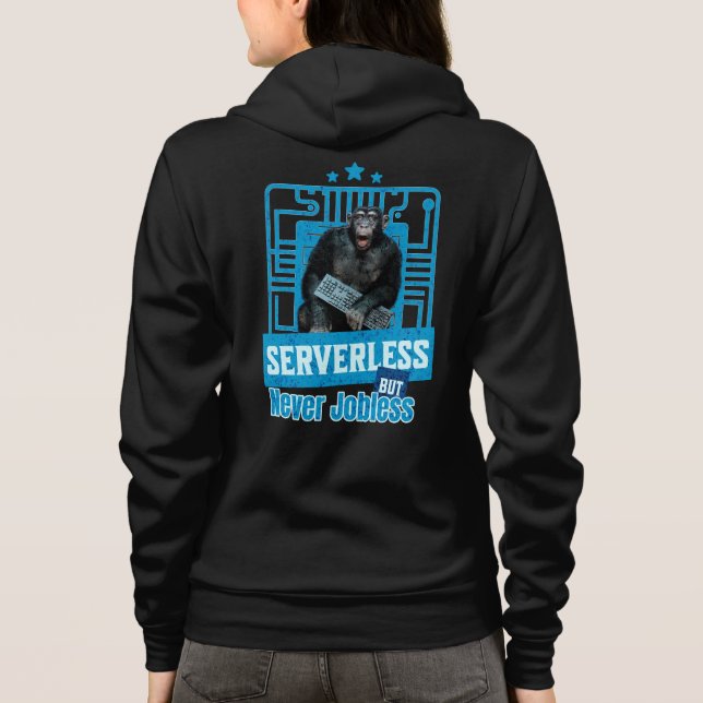 Camiseta Humor de Desenvolvedor de Macaco Engraçado Sem Ser (Verso)