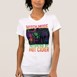 Camiseta Humor de Época Spooky no Modo Bruxa