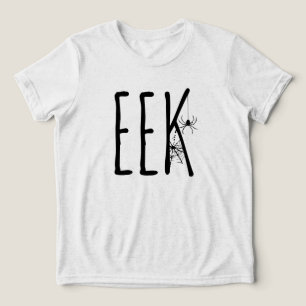 Camiseta Humor de Fantasma de Halloween EEK, Aranha de Hall