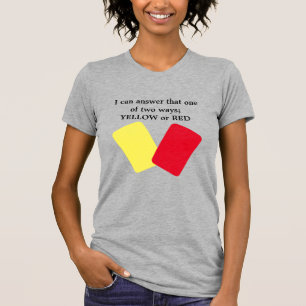 Camiseta Humor de futebol amarelo ou vermelho