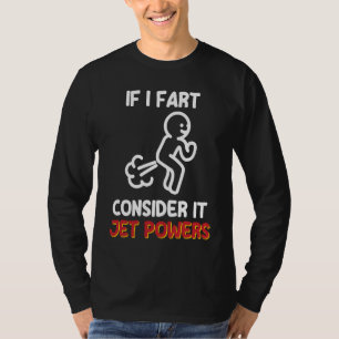 Camiseta Humor De Gás De Fart Piada Considere O Poder Do Ja