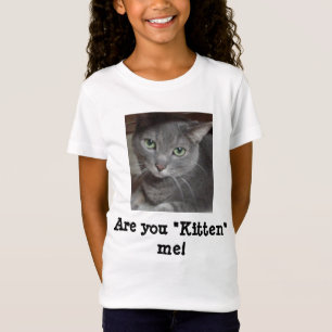 Camiseta Humor de Gato Azul Russo