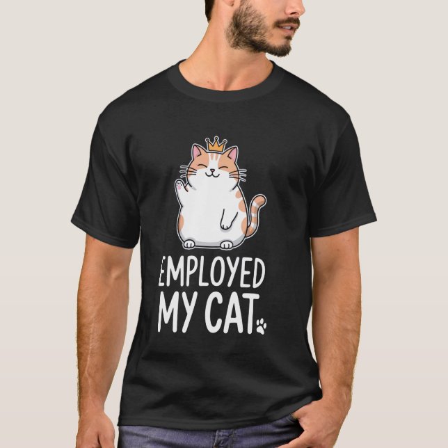 Camiseta Humor de Gato do Conteúdo Real (Frente)