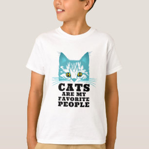 Camiseta Humor de Gato Moderno Sarcasmo Tipografia Negra