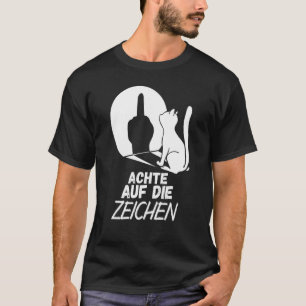 Camiseta Humor de Gato - Preste atenção aos sinais - sarcas