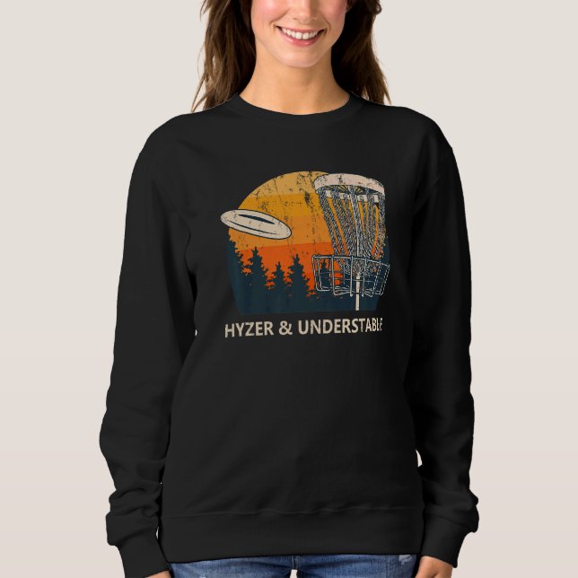 Camiseta Humor de Golfe do Hyzer & Understable Disk Golf (Frente)