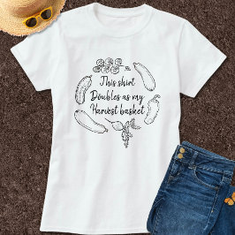 Camiseta Humor de Jardim Engraçado e Relacionável Desenho d