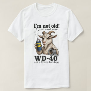 Camiseta Humor de Mecânico de Cabra Engraçado Não Sou Velho