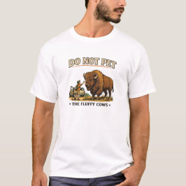 Camiseta Humor de Parque Nacional Antigo Bisonte Ilustração