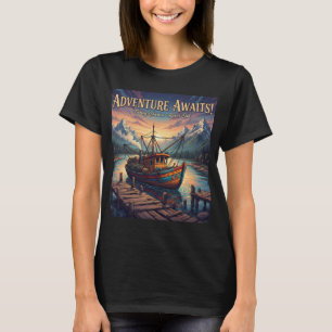 Camiseta Humor de Pesca Divertido Vintage Gráfico de Pesca