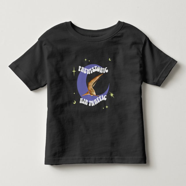 Camiseta Humor de Pterodáctilo da Lua de Aviação Engraçado (Frente)