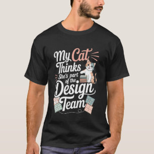Camiseta Humor de Quilting Fofinho para Amante de Gato Cost