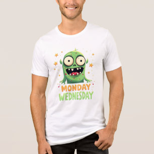 Camiseta Humor de segunda a quarta-feira - Teto Monstro Eng