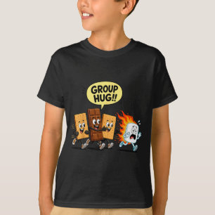 Camiseta Humor de S'mores marshmallow fogueira