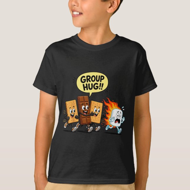 Camiseta Humor de S'mores marshmallow fogueira  (Frente)