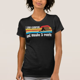 Camiseta humor de viagem de viagem de acampamento vintage e