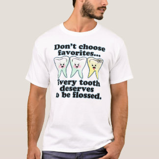 Camiseta Humor dental da escova & do Floss