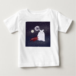 Camiseta Humor Divertido de Halloween Fantasma Pensativo