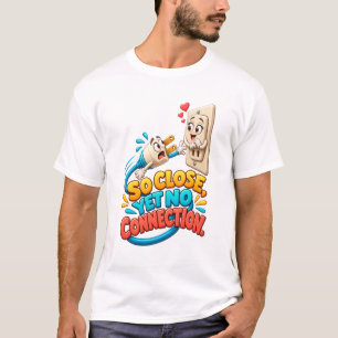Camiseta Humor Divertido de Plugue e Soquete