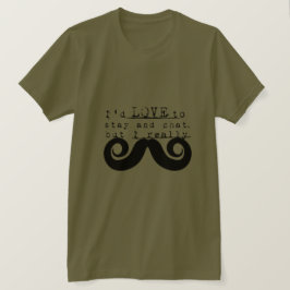 Camiseta Humor Divertido Preto Eu Bigode