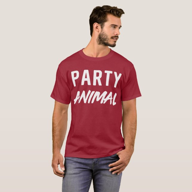 Camiseta Humor do bebendo do divertimento do animal de (Frente Completa)