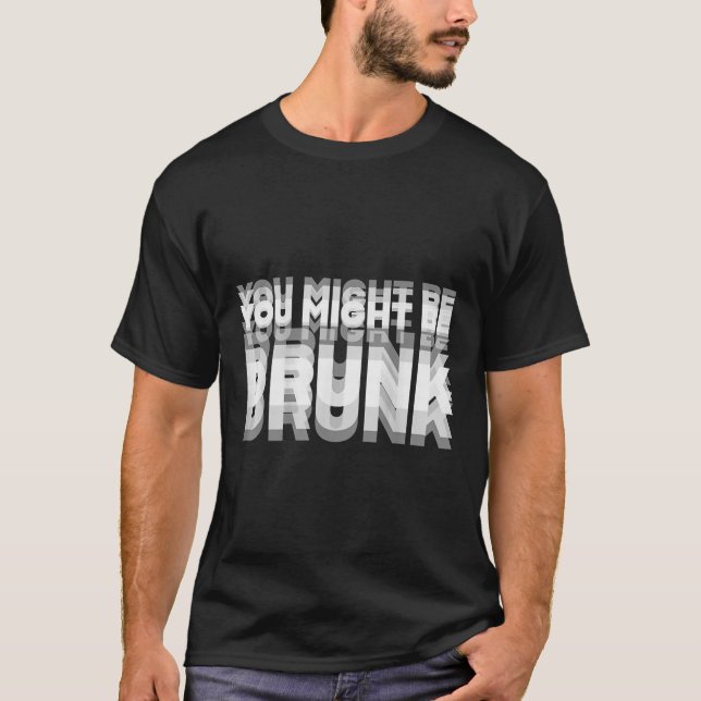 Camiseta Humor do Bebendo Pode Ser Bebado (Frente)