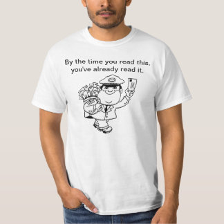 Camiseta Humor do carteiro - antes que você leu este…