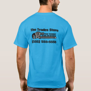 Camiseta Humor do contratante de canalização, publicidade e