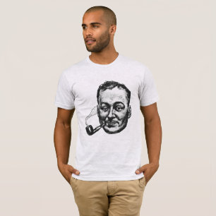 Camiseta Humor do eterno: Ilustração do Tubo de Fumagem Vin