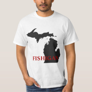 Camiseta Humor do pescador de Michigan
