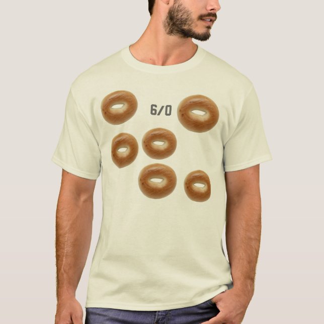 Camiseta Humor dos Bagels 6 a 0 do tênis (Frente)