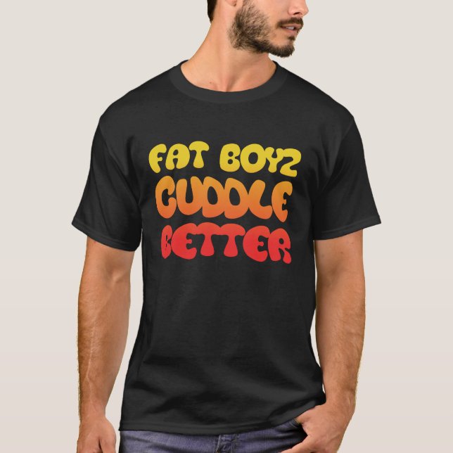 Camiseta Humor e Fan Fat Boyz Abraçam Melhor (Frente)