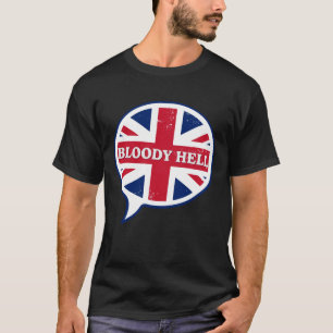 Camiseta Humor engraçado da bandeira britânica Maldição Ing