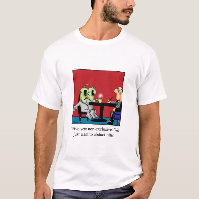 Camiseta Humor Engraçado de Abdução de Alienígenas (Frente)