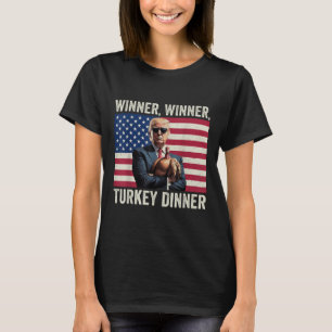 Camiseta Humor Engraçado Vencedor do Trump Janta Turquia