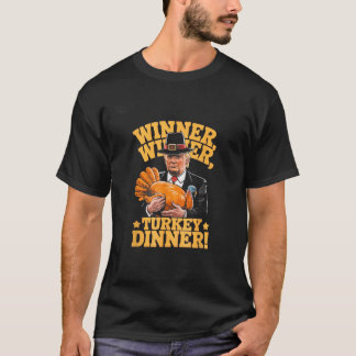 Camiseta Humor Engraçado Vencedor do Trump Janta Turquia