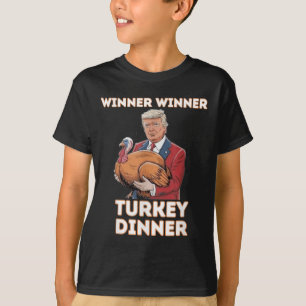 Camiseta Humor Engraçado Vencedor do Trump Janta Turquia