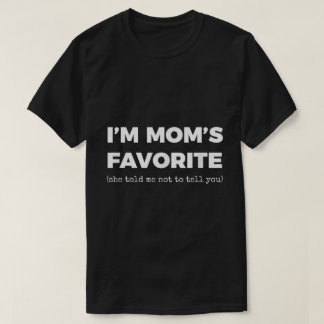 Camiseta Humor Favorito da Mãe entre Irmãos Engraçados
