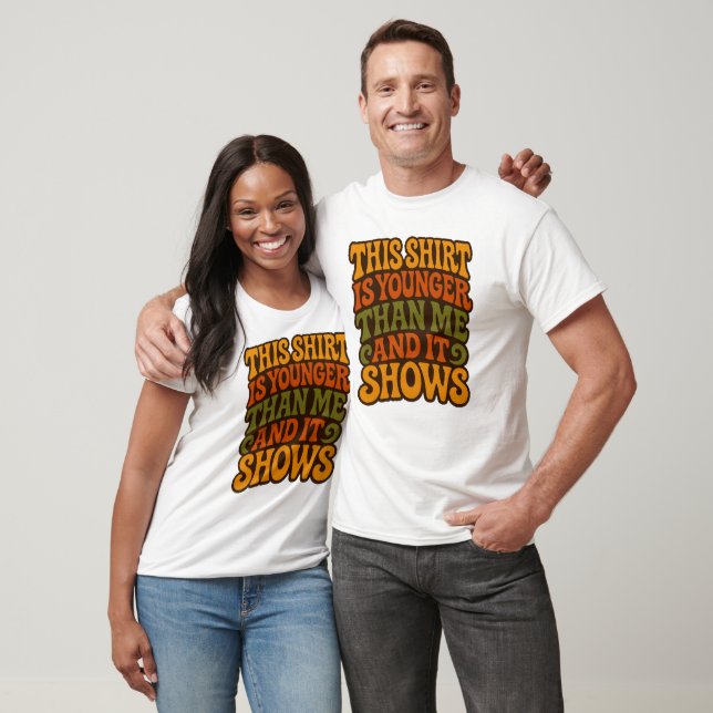 Camiseta Humor ficar Roupa mais velho (Unissex)